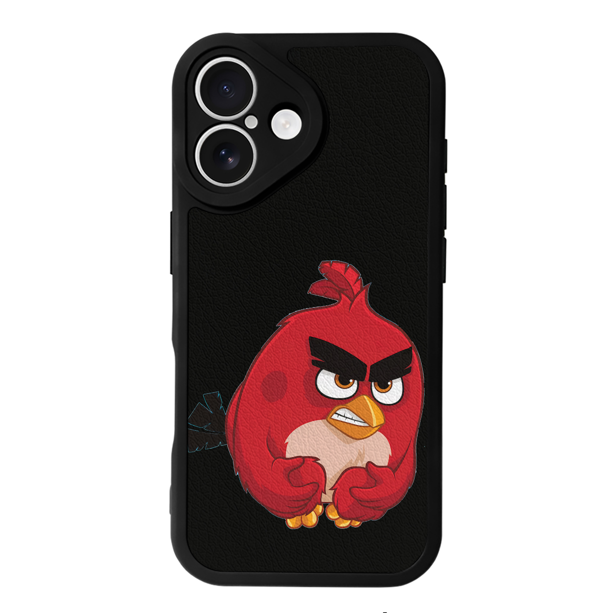 （画像用） Angry Birds アングリーバード 【iPhone 16シリーズ対応】シリコンスマホケース（レザー調） 材質：シリコン